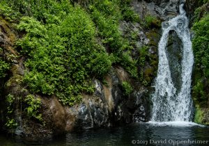 Chemisal Falls at Vichy Springs in Ukiah in Mendocino County, California