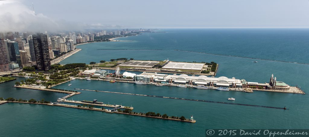 Chicago Navy Pier Aerial Photo