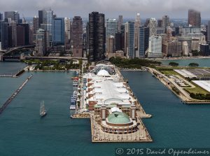 Chicago Navy Pier Aerial Photo