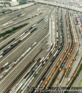 Chicago Railyard Aerial Photo - The Belt Railway Company of Chicago