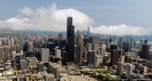 Chicago Skyline Aerial Photo