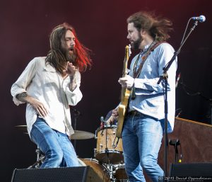 Chris Robinson and Rich Robinson with The Black Crowes