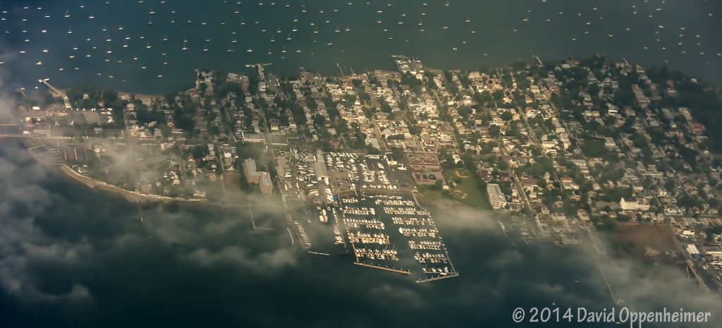 City Island in Bronx, New York Aerial Photo