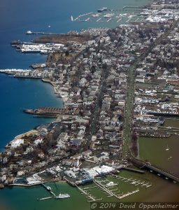 City Island in Bronx, New York Aerial Photo