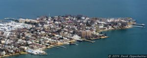 City Island in Bronx, New York Aerial Photo