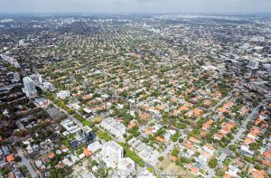 Coral Way and Little Havana Miami Florida Aerial View