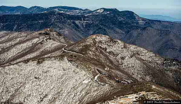 Blue Ridge Mountains Aerial Photography Winter 2013