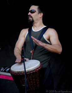 Craig Myers on Percussion with the Mike Gordon Band