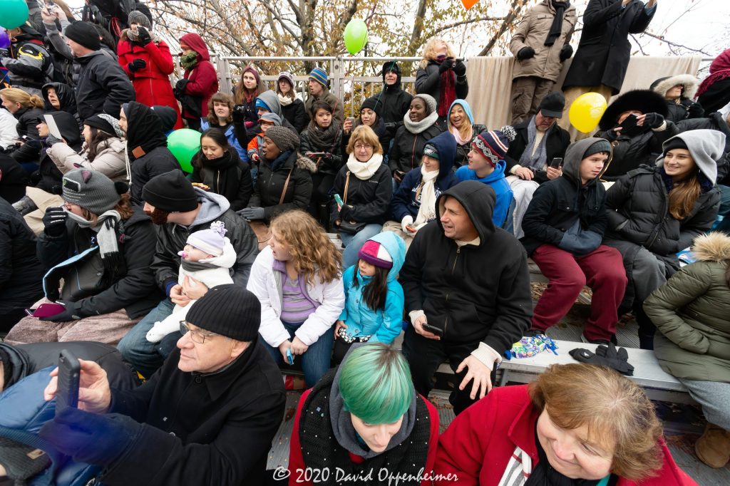 Crowd Watching the Macy’s Thanksgiving Day Parade