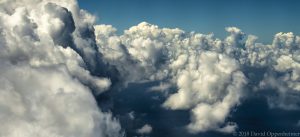 Clouds over Montego Bay in Jamaica Aerial Photo