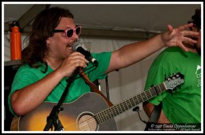 Dave Bruzza with Greensky Bluegrass at Bonnaroo Music Festival