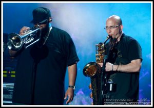 Rashawn Ross and Jeff Coffin with the Dave Matthews Band