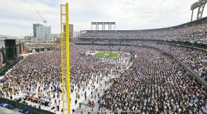 Deadheads at Dead & Company Final Tour at Oracle Park in San Francisco Deadheads at Dead & Company Final Tour at Oracle Park stadium in San Francisco, California on July 16, 2023 - © 2024 David Oppenheimer - Performance Impressions photography archives - https://performanceimpressions.com Dead & Company, Dead & Company Final Tour, Final Tour, tour, Oracle Park, Grateful Dead, crowd, entrance, enter, stadium, baseball field, baseball diamond, San Francisco Bay, field, seats, bleachers, seating, hippies, San Francisco, people, fans, deadheads, packed, packed crowd, California, line, SoMA, building, architecture, baseball stadium, Willie Mays Plaza, 94107, Populous, HOK Sport, HOK Sport Venue Event, outside, O’Doul Gate, Lefty O'Doul Gate, Third Street, gate, concert, concert photography, David Oppenheimer, 1-13985601741,