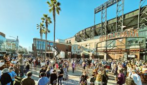 Deadheads at Dead & Company Final Tour at Oracle Park in San Francisco Deadheads at Dead & Company Final Tour at Oracle Park at the Lefty O'Doul Gate by Willie Mays Plaza in San Francisco, California - © 2024 David Oppenheimer - Performance Impressions photography archives - https://performanceimpressions.com Dead & Company, Dead & Company Final Tour, Final Tour, tour, Oracle Park, Grateful Dead, crowd, entrance, enter, stadium, San Francisco, people, fans, deadheads, packed, packed crowd, California, line, SoMA, building, architecture, baseball stadium, 24 Willie Mays Plz, Willie Mays Plaza, 94107, Populous, HOK Sport, HOK Sport Venue Event, hippies, outside, O’Doul Gate, Lefty O'Doul Gate, Third Street, gate, concert, concert photography, David Oppenheimer, 1-13985601741,