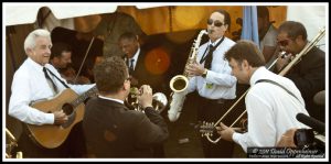 The Del McCoury Band and the Preservation Hall Jazz Band Backstage at Bonnaroo