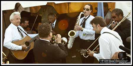 The Del McCoury Band and the Preservation Hall Jazz Band Backstage at Bonnaroo