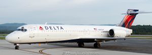 Delta Air Lines Boeing 717 N995AT Jet at Asheville Regional Airport