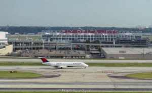 Delta Air Lines Boeing 717 Jet N939AT at Hartsfield Jackson Atlanta International Airport Aerial View