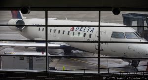 Delta Air Lines Jet at Detroit Metro Airport
