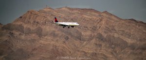 Delta Air Lines Airbus A321 on Landing Approach to Harry Reid International Airport