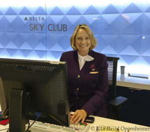 Delta Sky Club Attendant in New Uniform