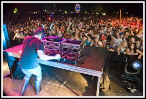 Dieselboy Concert Crowd at Bonnaroo Music Festival 2010 - Damian Higgins