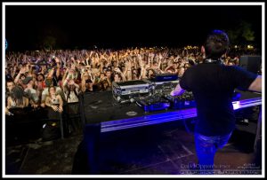 Dieselboy Concert Crowd at Bonnaroo Music Festival 2010 - Damian Higgins