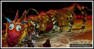 Mushu Chinese Dragon with Disney on Ice 100 Years of Magic