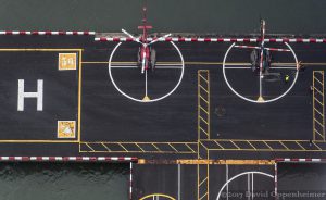 Downtown Manhattan Heliport at Pier 6 in NYC Aerial Photo