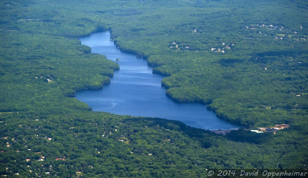 Easton Reservoir in Easton, Connecticut