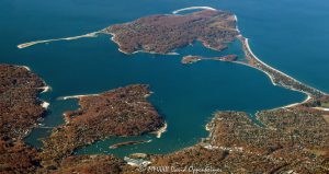 Eatons Neck and Centerport, New York Aerial View