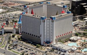 Excalibur Hotel & Casino in Las Vegas, Nevada Aerial