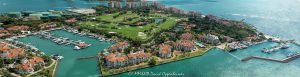 Fisher Island Club Marinas Aerial View