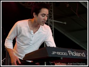 Chuck Criss with Freelance Whales at Bonnaroo Music Festival