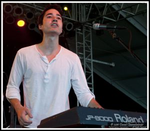 Chuck Criss with Freelance Whales at Bonnaroo Music Festival