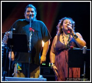 Jeff Pehrson and Sunshine Becker with Furthur at Gathering of the Vibes