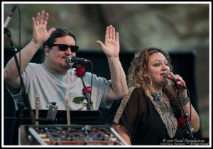 Jeff Pehrson and Sunshine Becker with Furthur at Red Rocks Amphitheatre