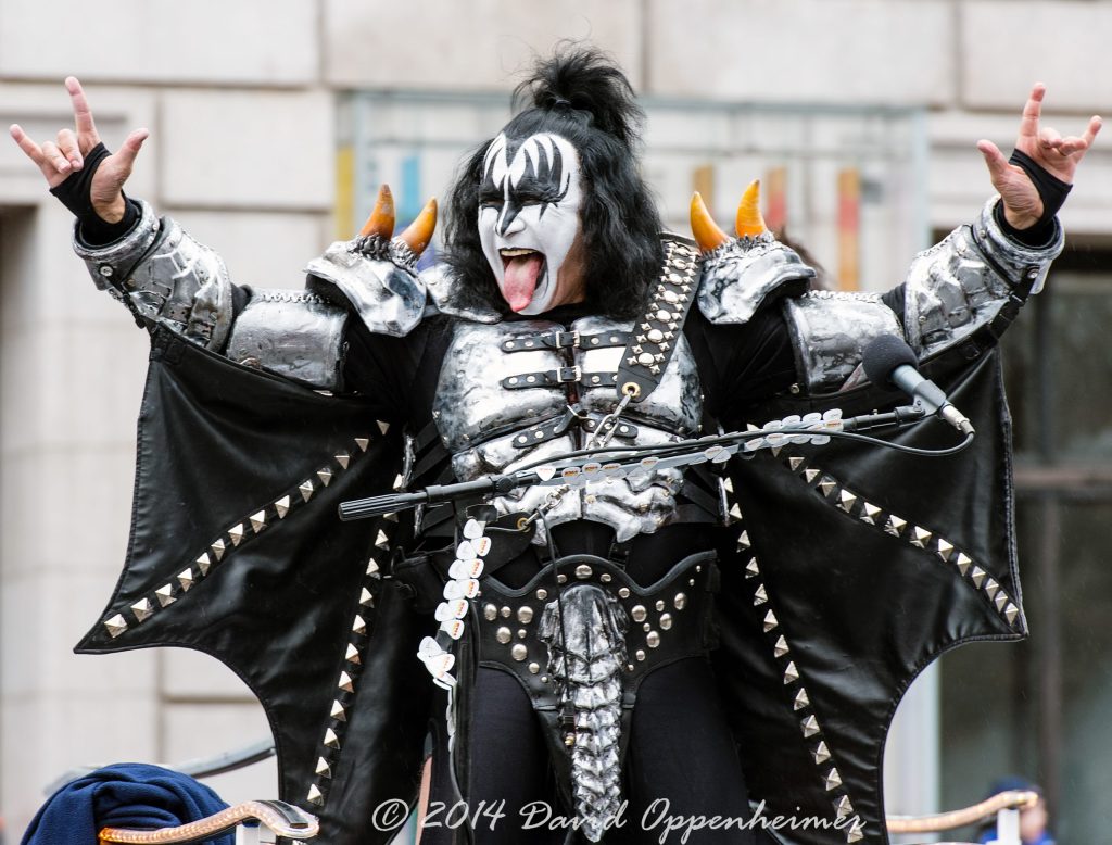 Gene Simmons with Kiss at Macy’s Thanksgiving Day Parade