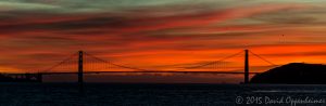 Golden Gate Bridge Silhouette at Sunset