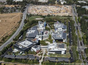Googleplex Google Headquarters Aerial