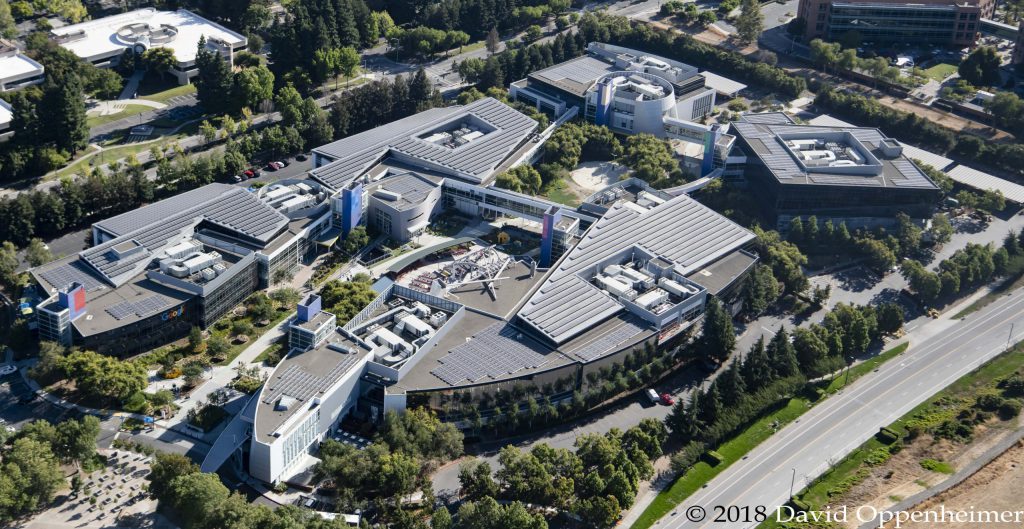 Googleplex Google Headquarters Aerial