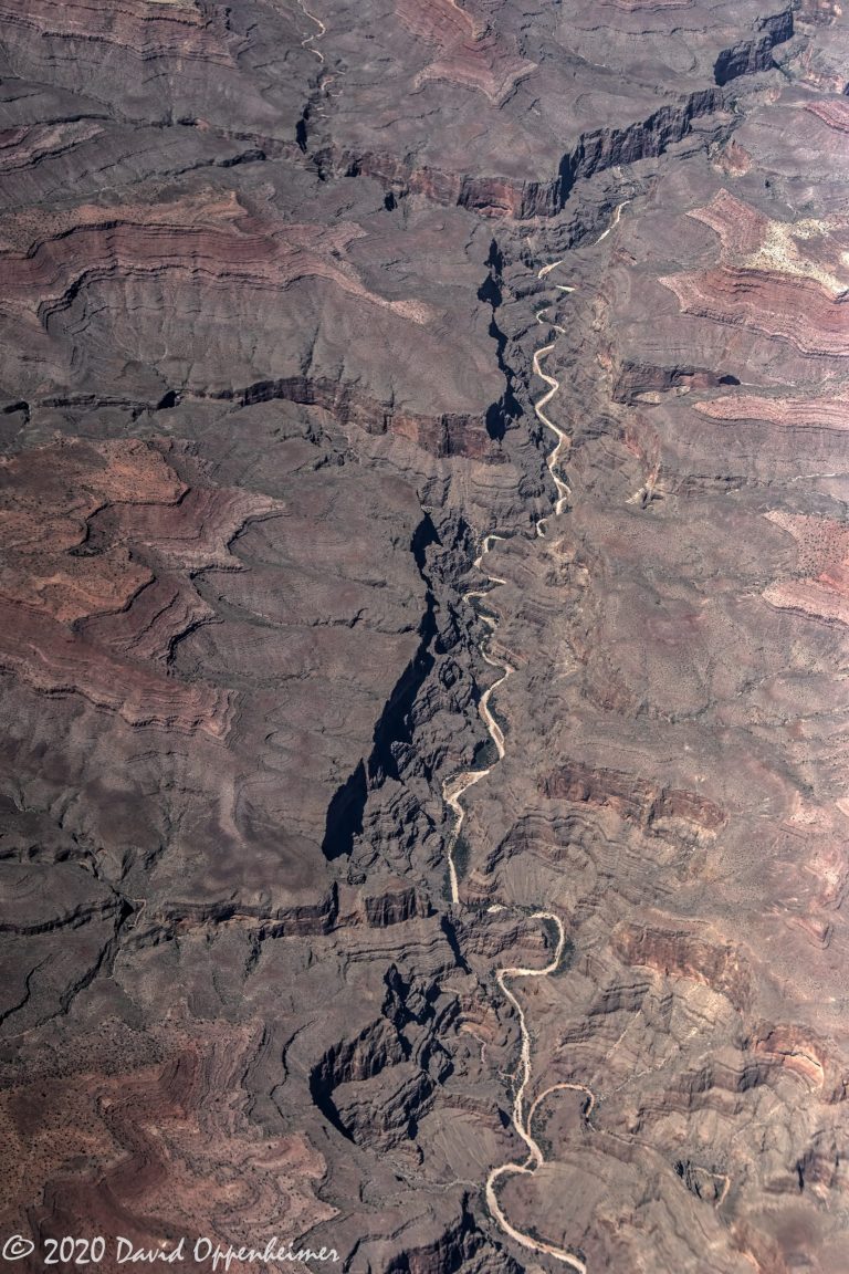 Surprise Canyon Formation in Grand Canyon National Park Aerial View