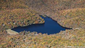 Grandfather Lake real estate aerial view autumn colors 8390 scaled