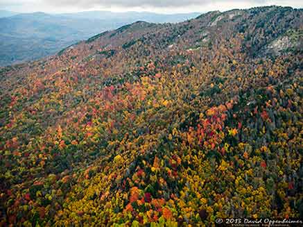 Blue Ridge Parkway Fall Aerial Photography