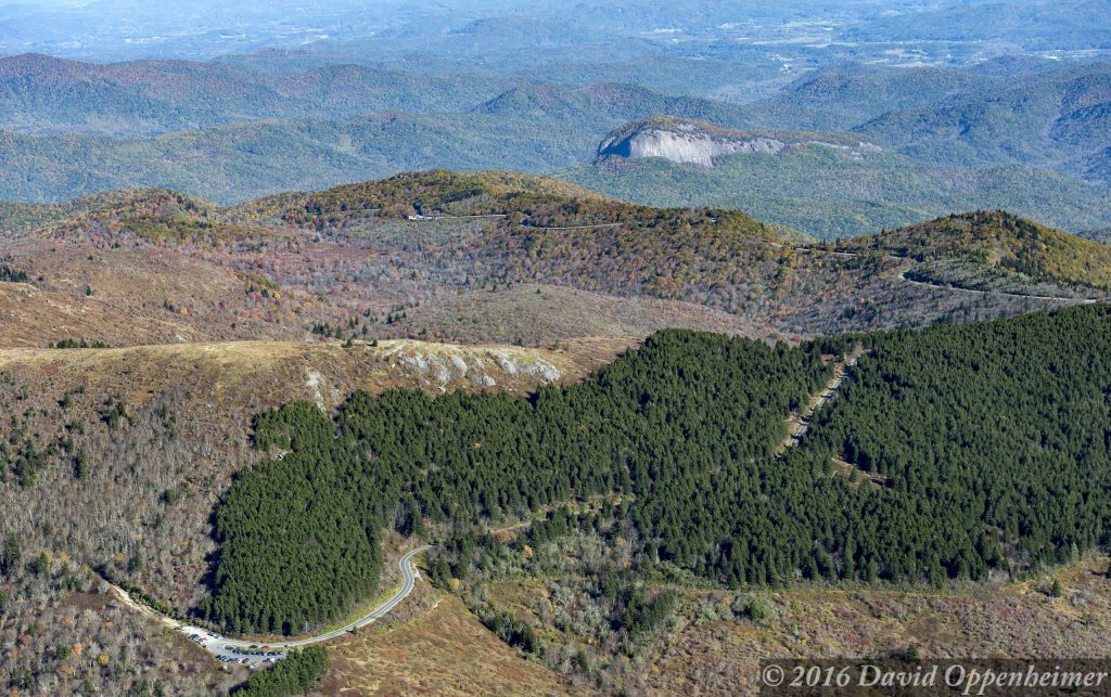 Blue Ridge Parkway Fall Colors Aerial