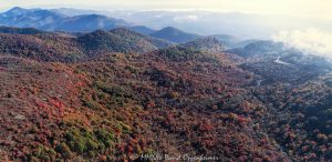 Graveyard Ridge Graveyard Fields Blue Ridge Parkway autum aerial view 7159