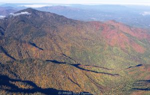 Great Smoky Mountains National Park Mt Le Conte aerial 7778