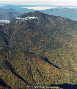 Great Smoky Mountains National Park Mt Le Conte aerial 7795