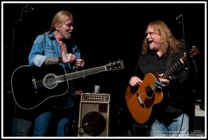 Gregg Allman and Warren Haynes at the Warren Haynes Christmas Jam Pre-Jam - Xmas Jam 2010