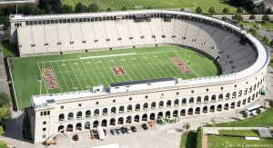 Harvard Stadium Aerial at Harvard University